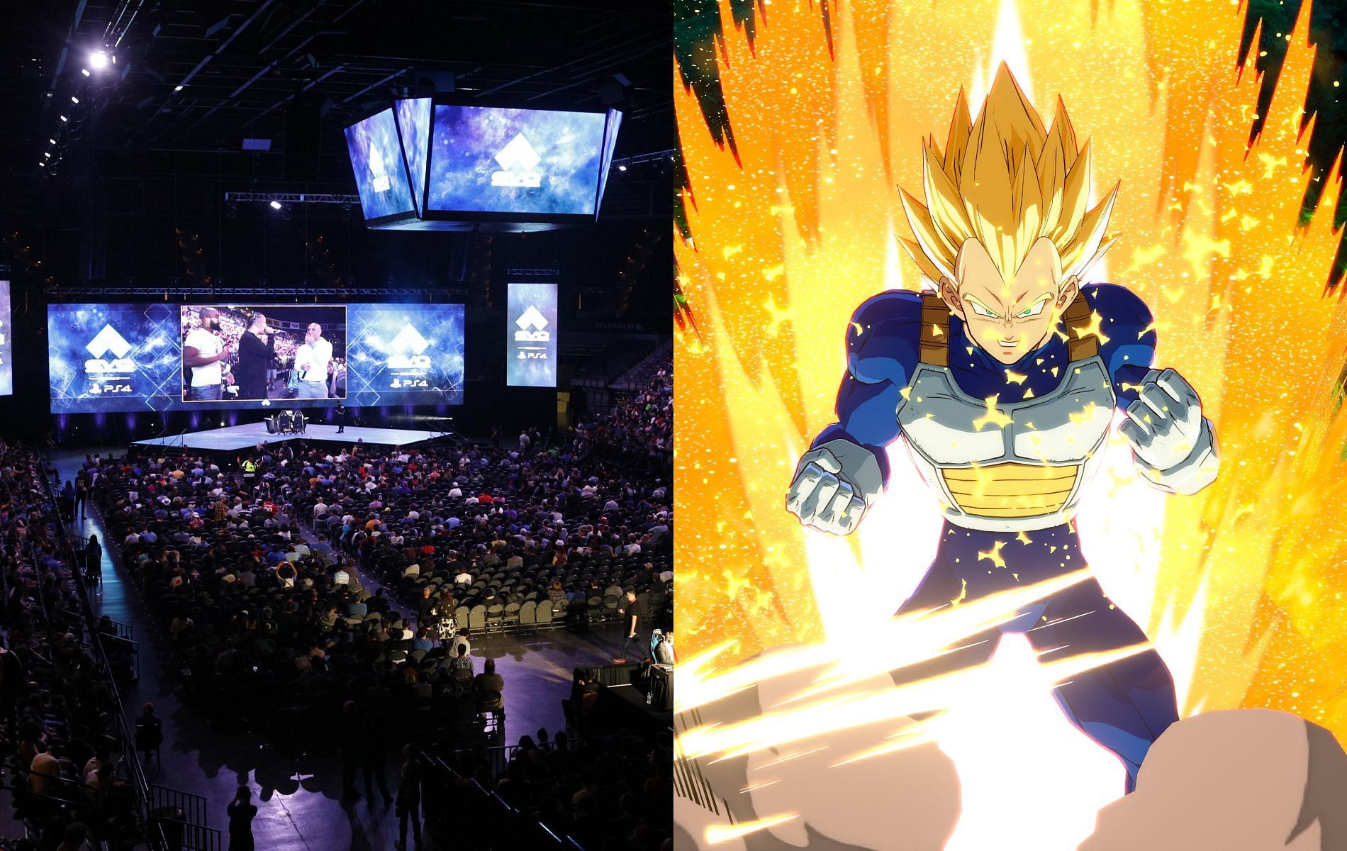 These EVO 2022 fights imitate the awesomeness of the Dragon Ball series perfectly (Images via Sony/Bandai Namco)