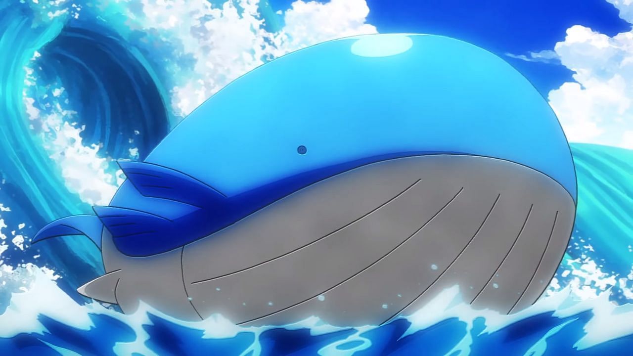 Wailord as it appears in the anime (Image via The Pokemon Company)