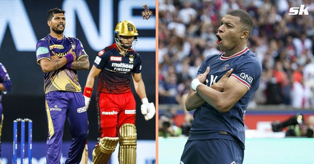 Umesh Yadav (left) and Kylian Mbappe (right)