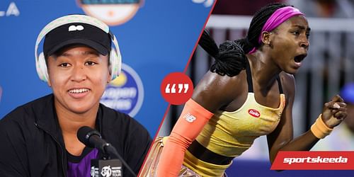 Naomi Osaka (L) & Coco Gauff will face off in a blockbuster match at San Jose