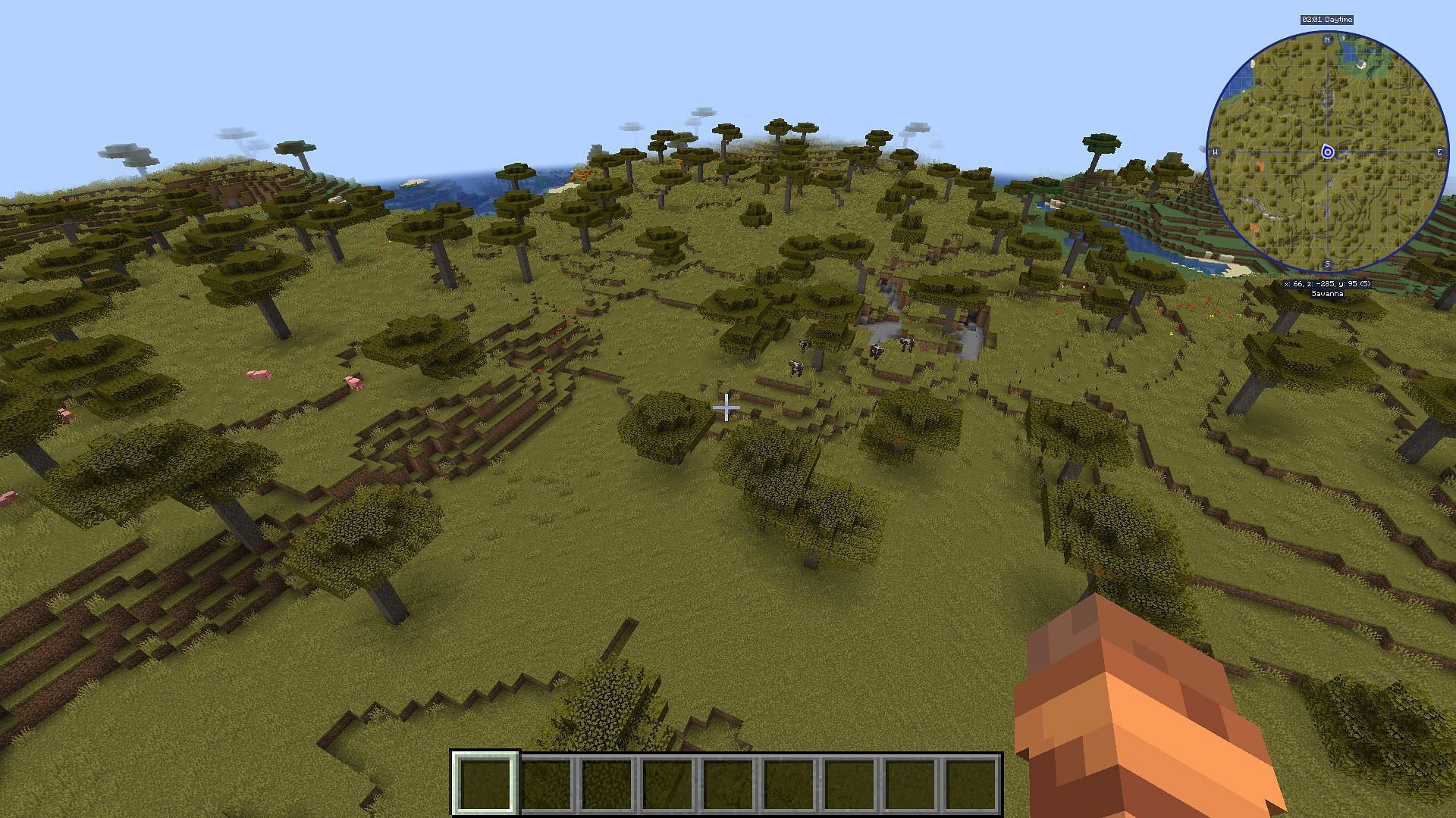 The minimap added by the JourneyMap mod (Image via Mojang)