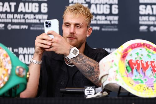 Jake Paul at the Hasim Rahman Jr. press Conference