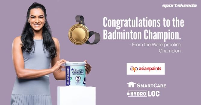 India’s Paint and Décor Giant, Asian Paints Congratulates New Brand Ambassador, PV Sindhu