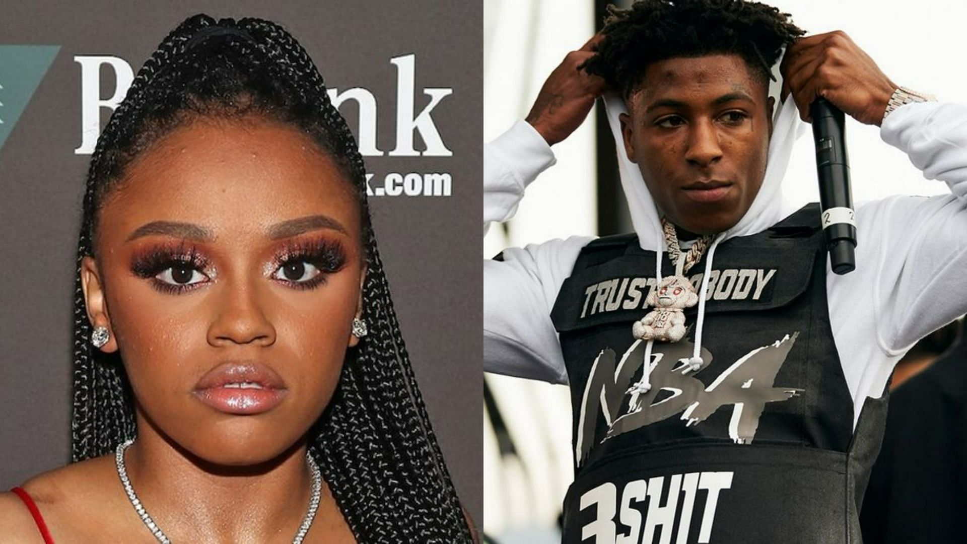 Yaya Mayweather moves in with NBA YoungBoy after attacking latter&#039;s girlfriend (Images via Getty Images)