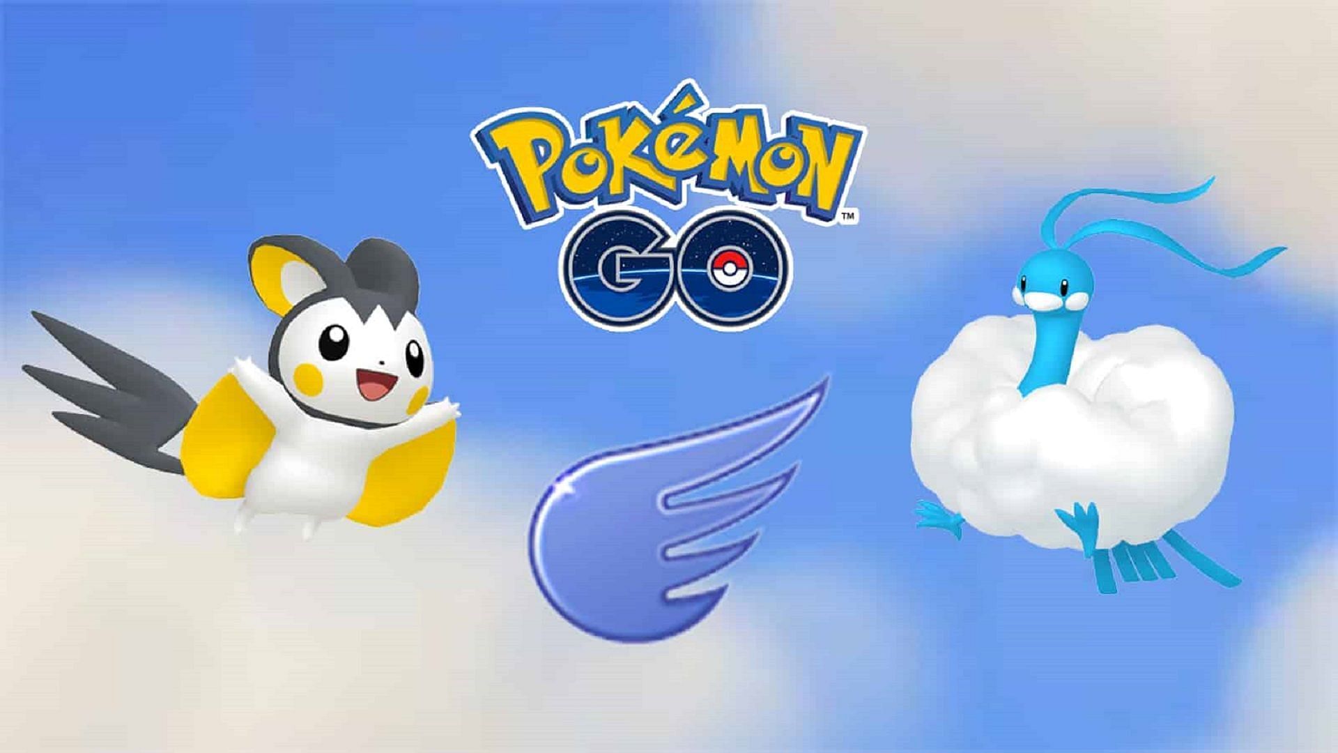 Emolga and Altaria, two partial Flying-types in Pokemon GO (Image via Niantic)