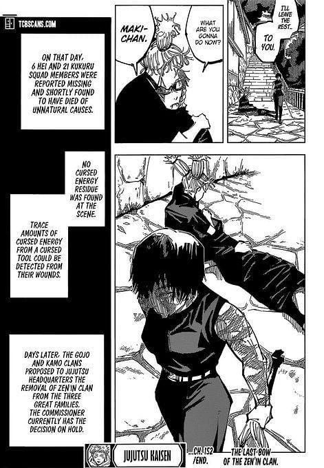 Jujutsu Kaisen Chapter 195 indicates that Maki’s next power-up will ...