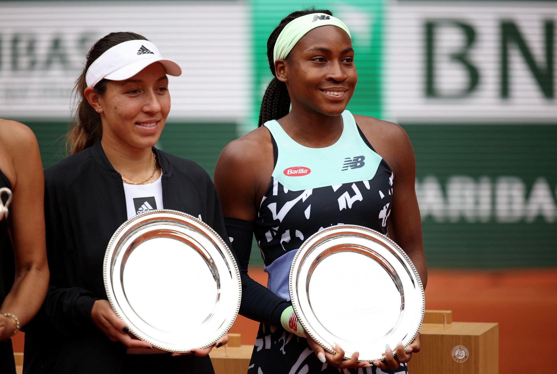 Coco Gauff (right) at the 2022 French Open - Day Fifteen
