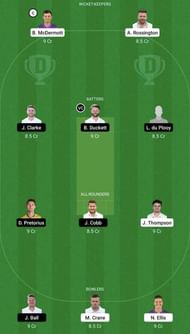 LNS vs WEF Dream11 Prediction Team, Head To Head League
