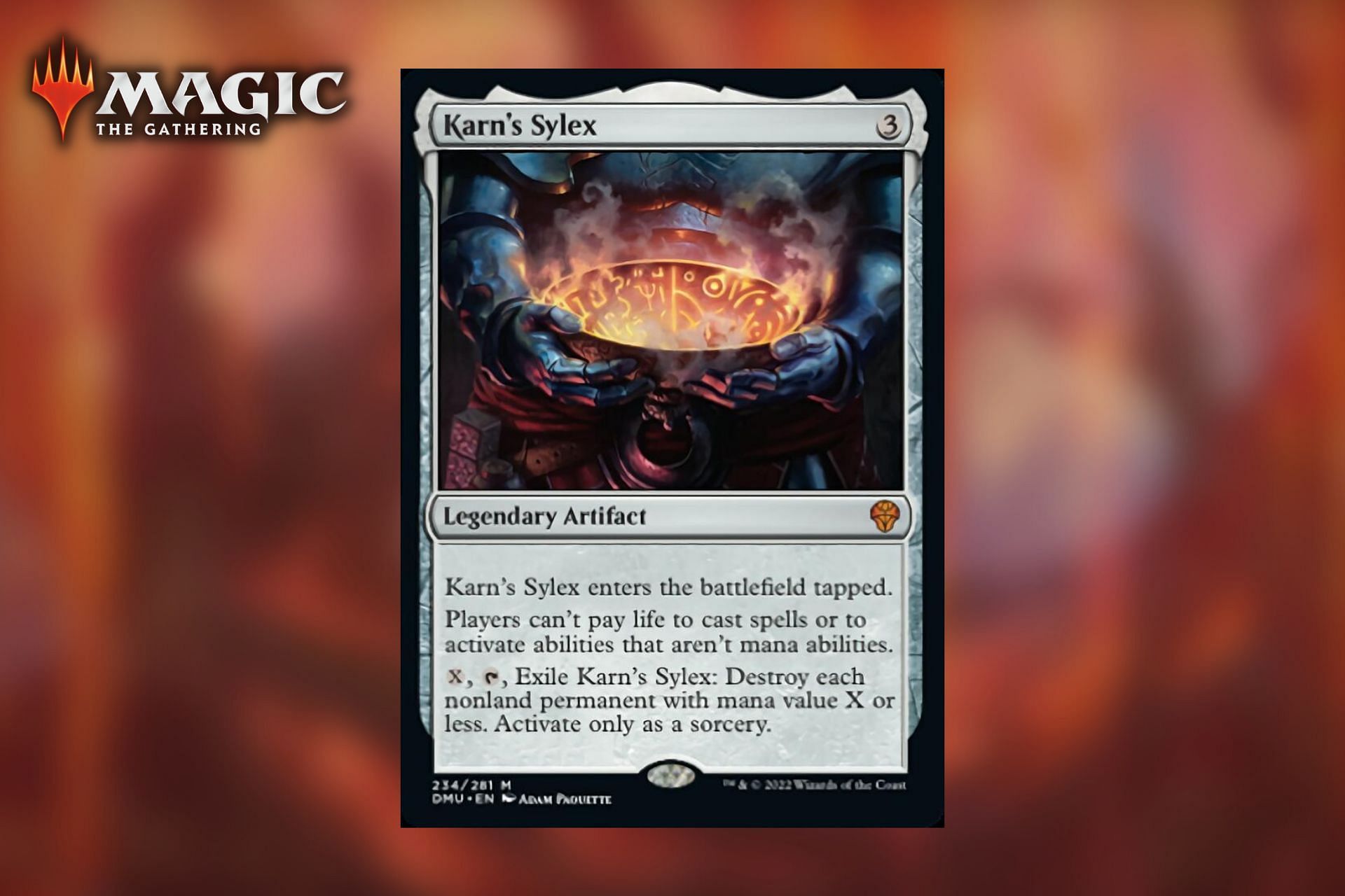 Karn&#039;s Sylex is showing a lot of promise in Magic: The Gathering&#039;s Dominaria United (Image via Wizards of the Coast)