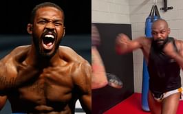 Watch: Jon Jones smashing pads in training as things "actually start to ramp up" ahead of heavyweight debut