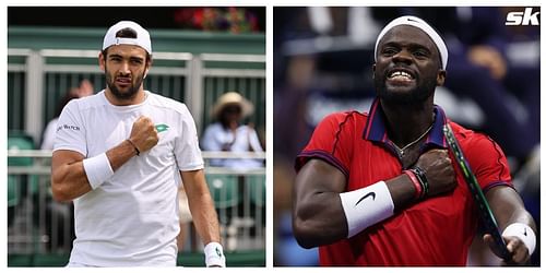 Matteo Berrettini (L) and Frances Tiafoe 