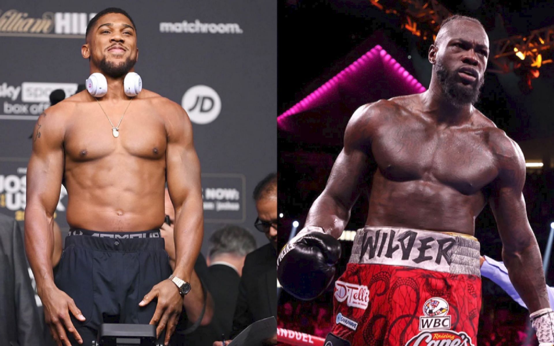 Anthony Joshua, Deontay Wilder [images courtesy of Getty]
