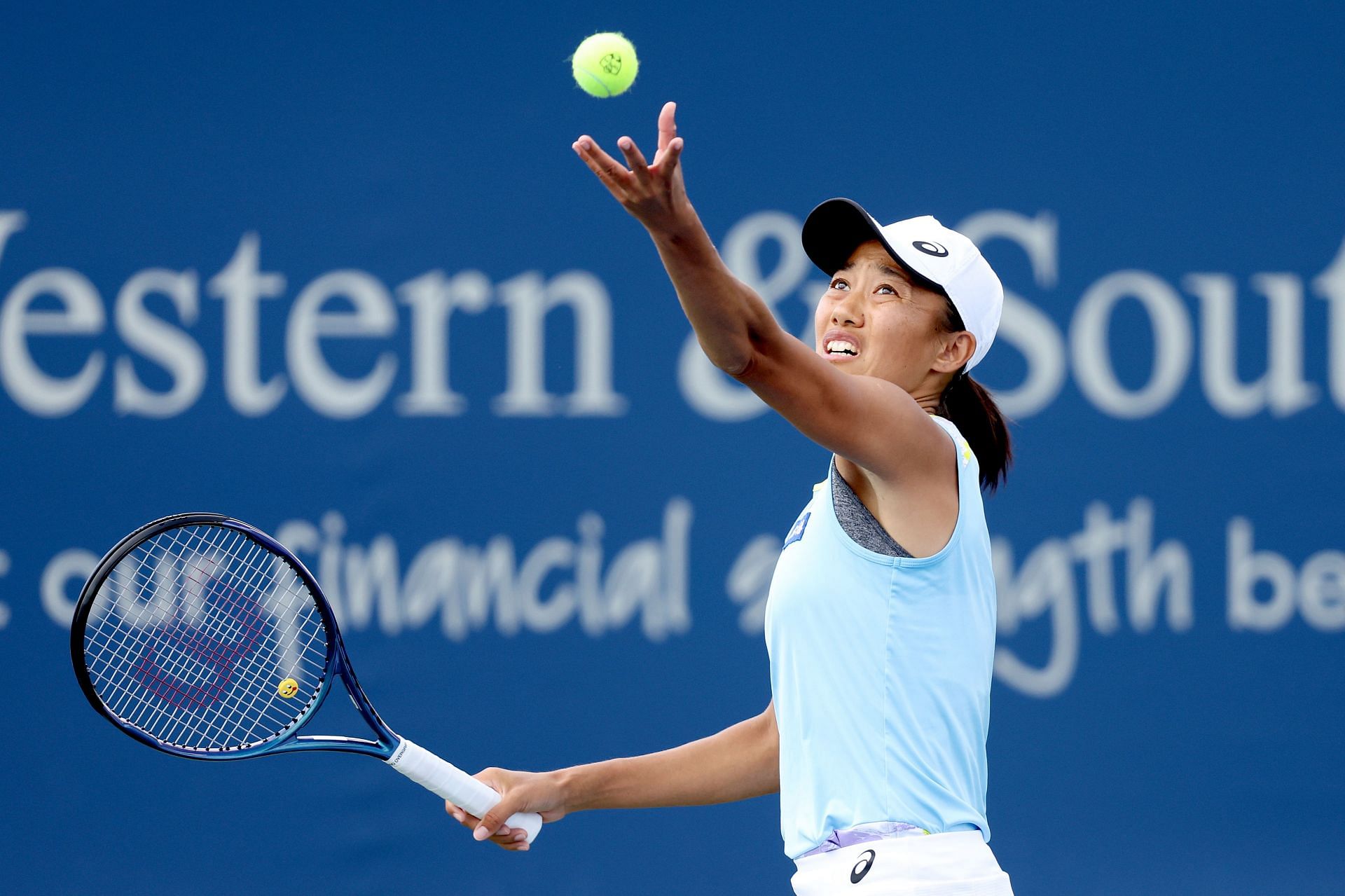 Zhang Shuai at the 2022 Western &amp; Southern Open.