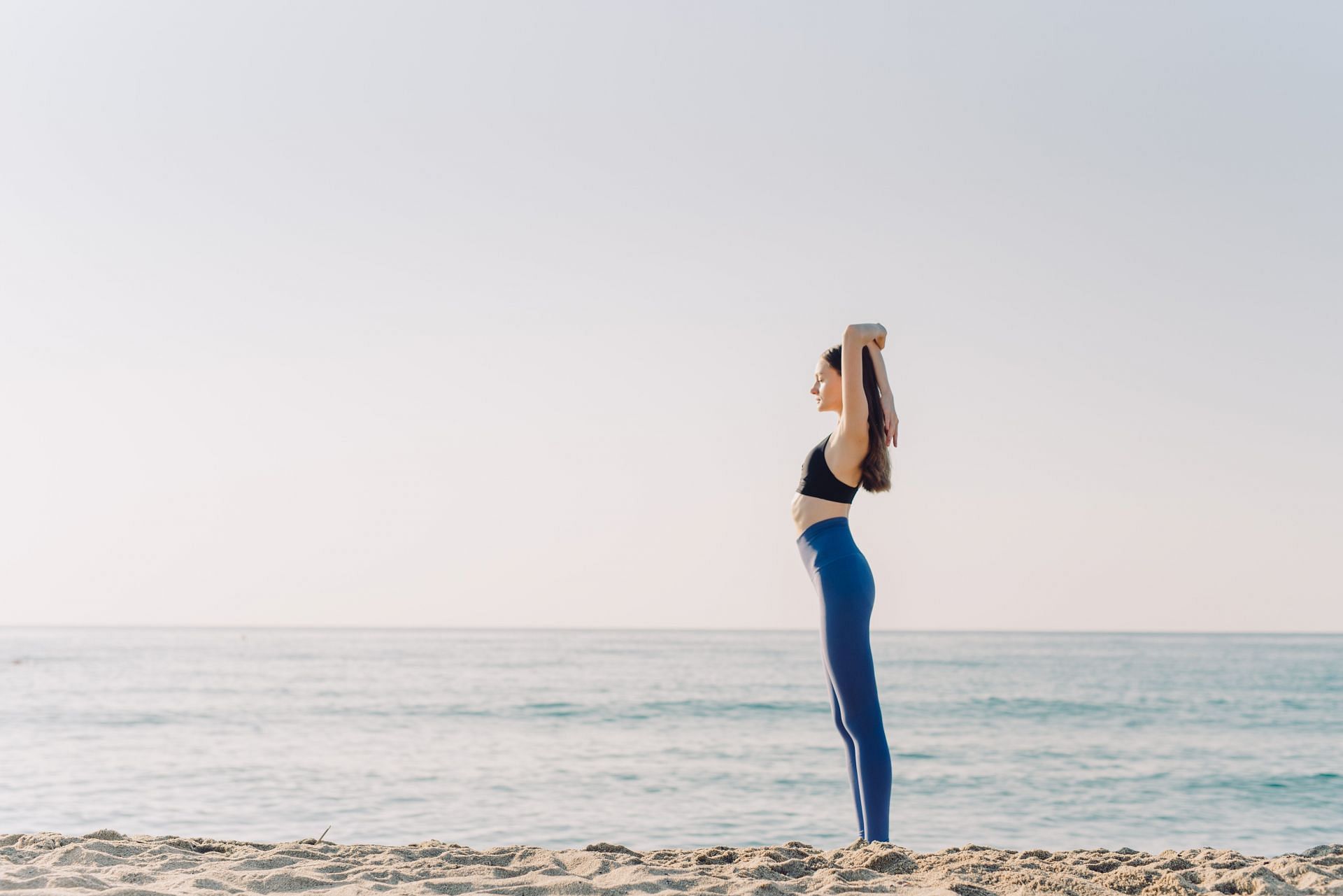 Needle on the beach 🪡 • • • • • • #yoga #asana #ashtangi