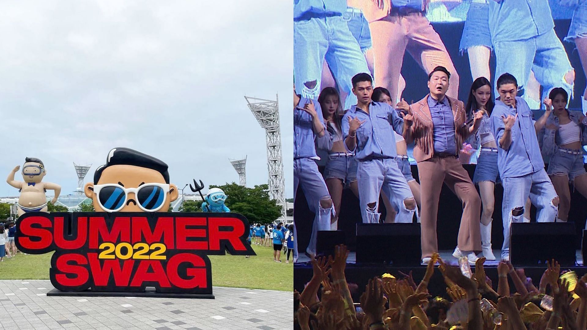 PSY performing at his Summer Swag concert series (Image via Instagram/@42psy42)