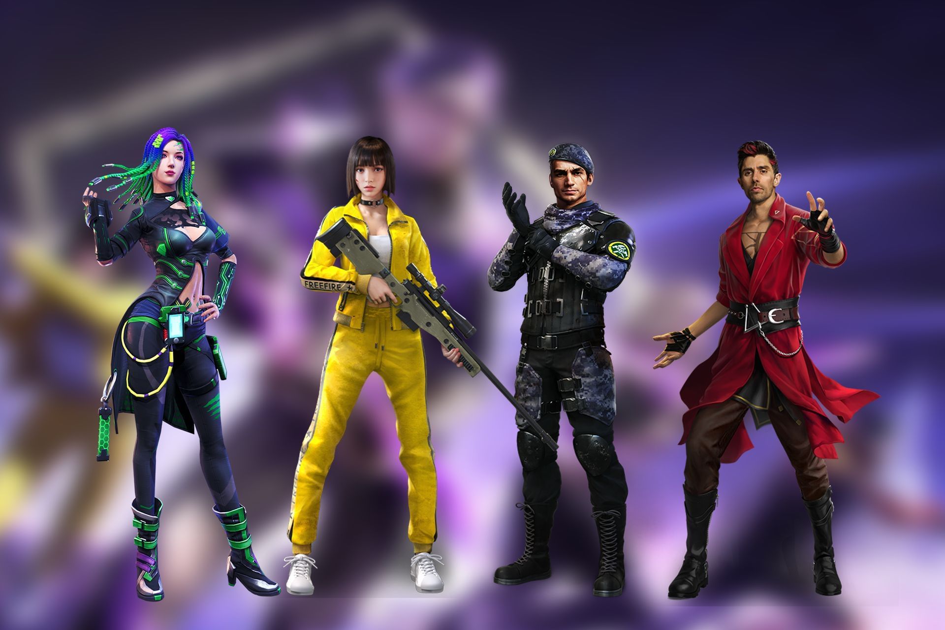 Users can create character combinations and push their ranks in Free Fire (Image via Sportskeeda)