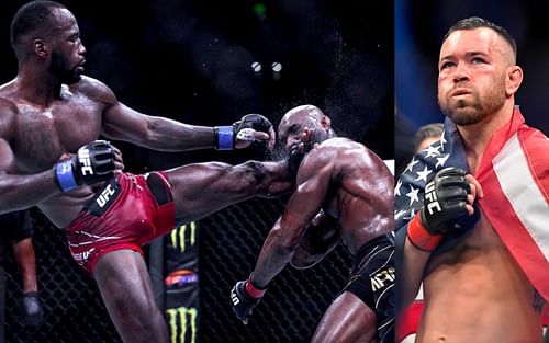 Leon Edwards knocks out Kamaru Usman [Image courtesy of @chrisungerphotography/Instagram]; Colby Covington