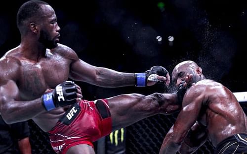 Leon Edwards knocks out Kamaru Usman [Image courtesy of @chrisungerphotography/Instagram]