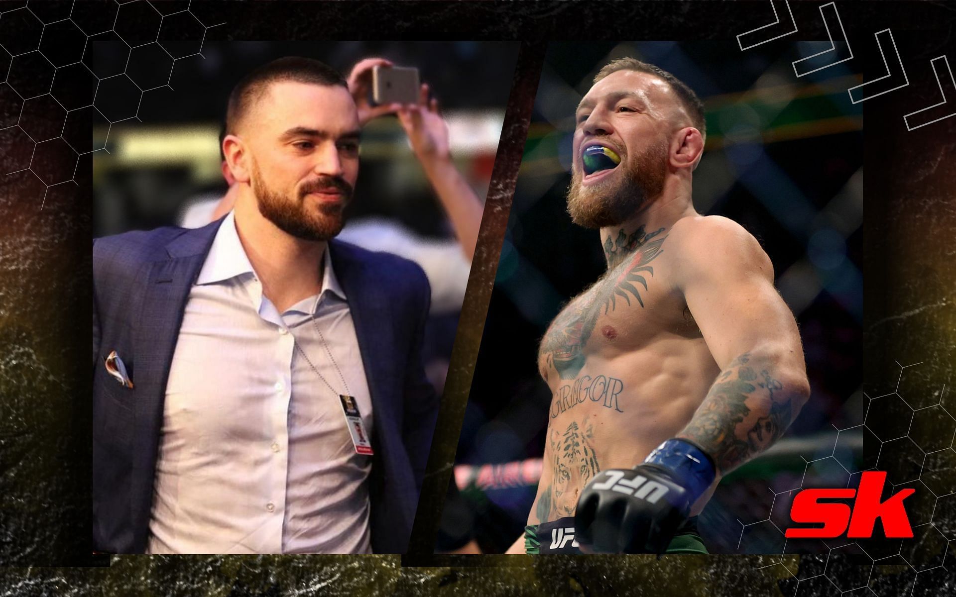 Tim Simpson (left) provides a big update on Conor McGregor&#039;s (right) future. [Image credits: @timsimpson on Instagram]