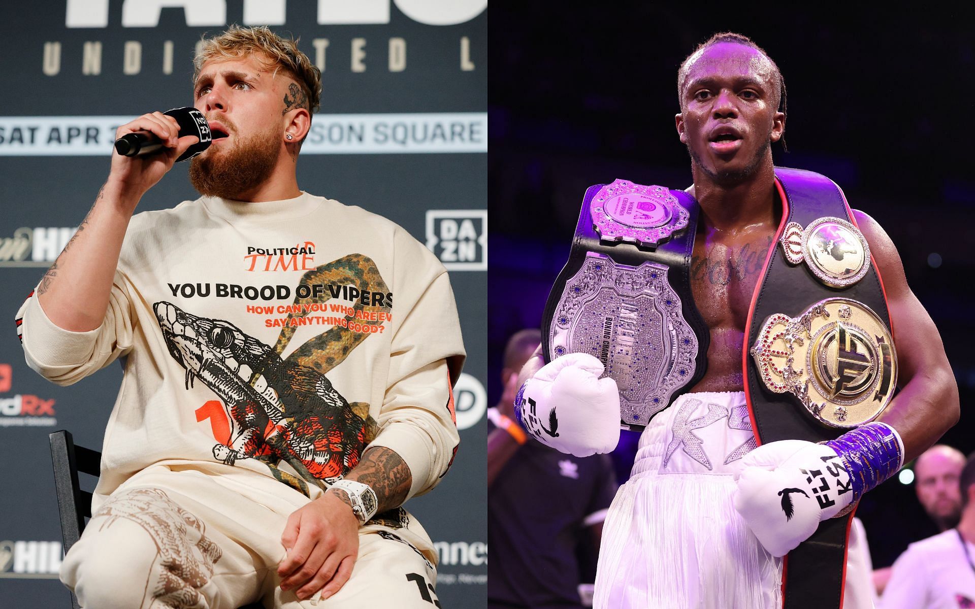 Jake Paul (left) and KSI (right) (Image credits Getty Images)