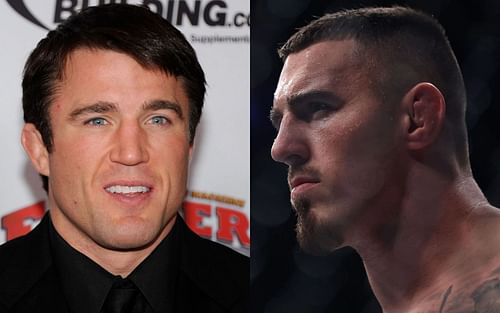 Chael Sonnen (left), Tom Aspinall (right)