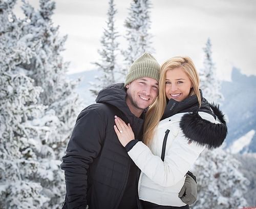 Alex Bregman and wife Reagan in Aspen, Colorado