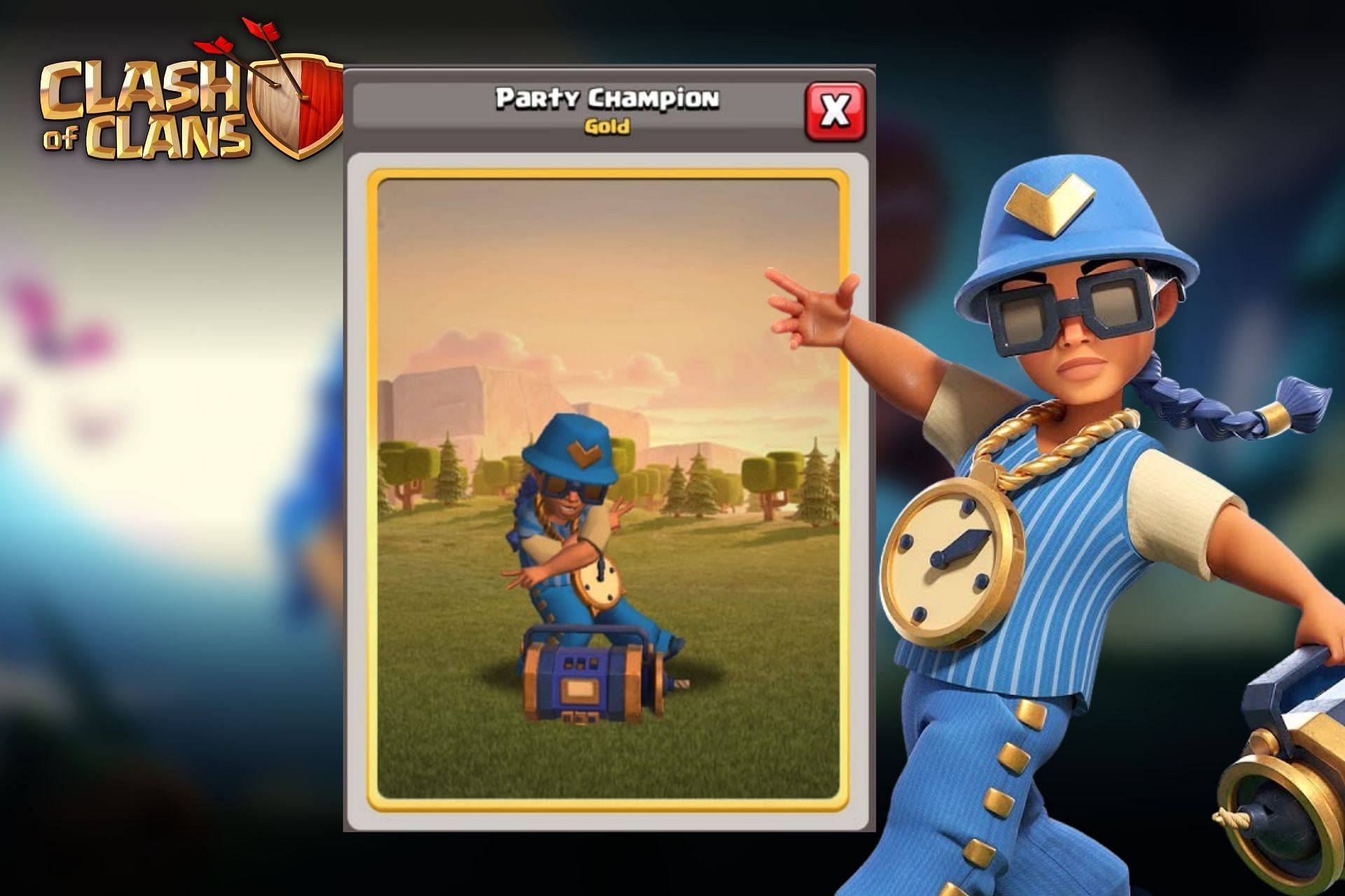 Summer King: New Barbarian King hero skin in Clash of Clans