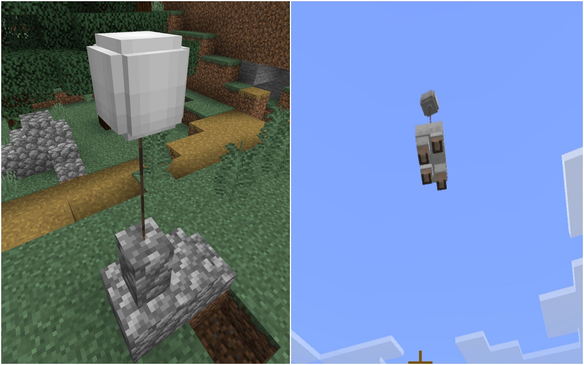 Balloons can be used on walls and mobs in the game (Image via Sportskeeda)