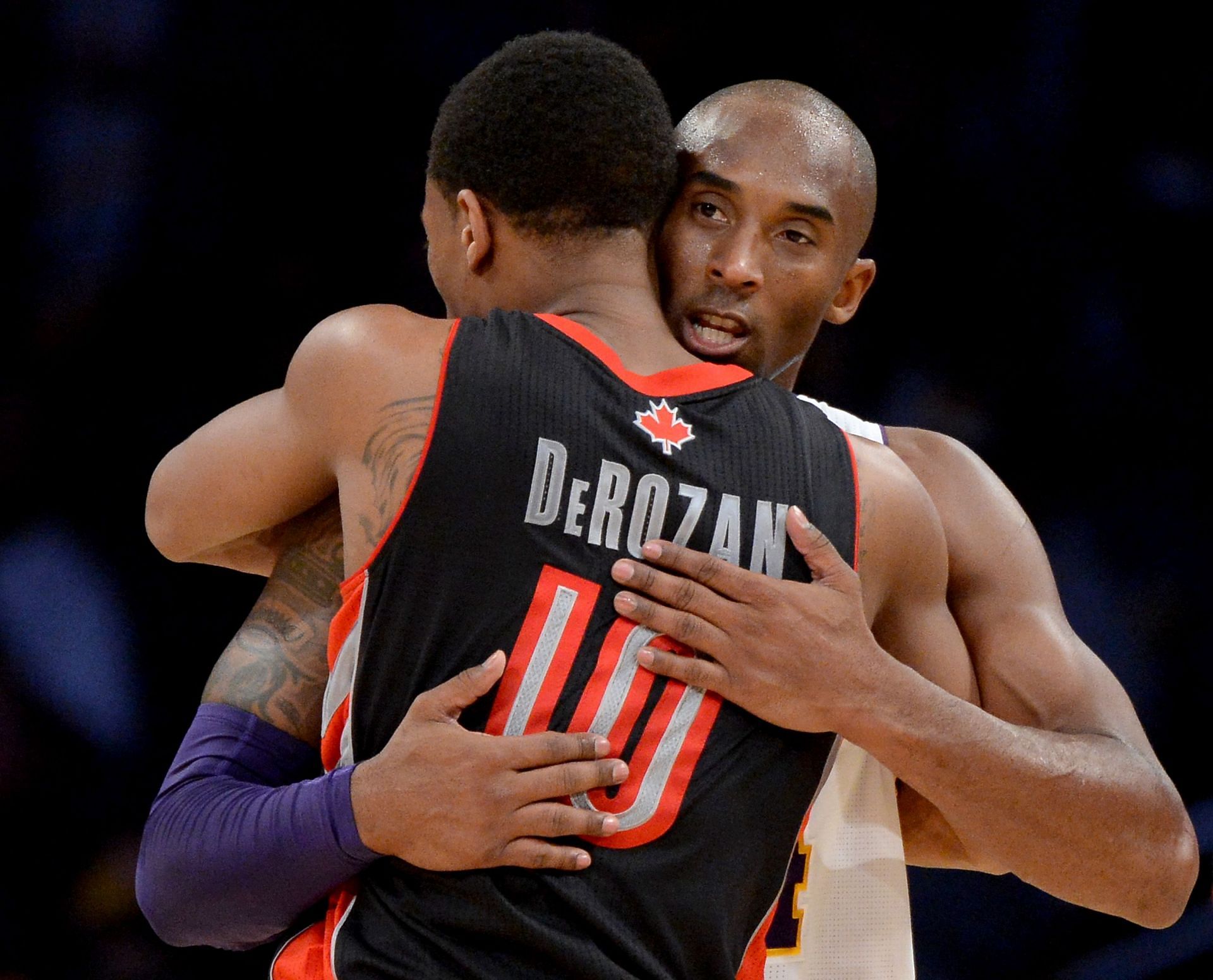 DeMar DeRozan and Kobe Bryant in 2013
