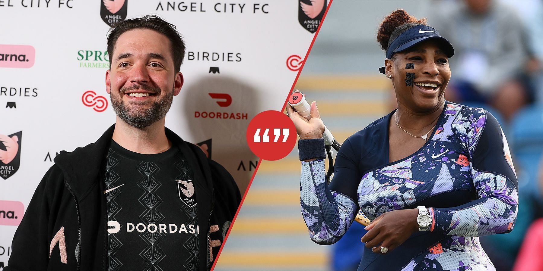 Alexis Ohanian [left] revealed that the best piece of advice he has received has come from his wife, Serena Williams