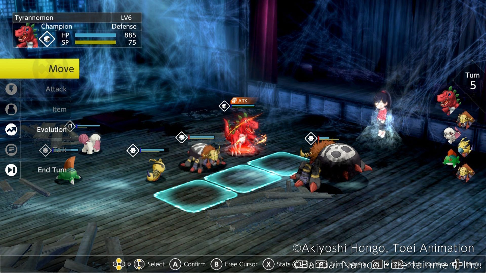 The turn-based combat system starts strong but fails to keep up the challenge throughout the game&#039;s length (Image via Bandai Namco Entertainment Inc.)
