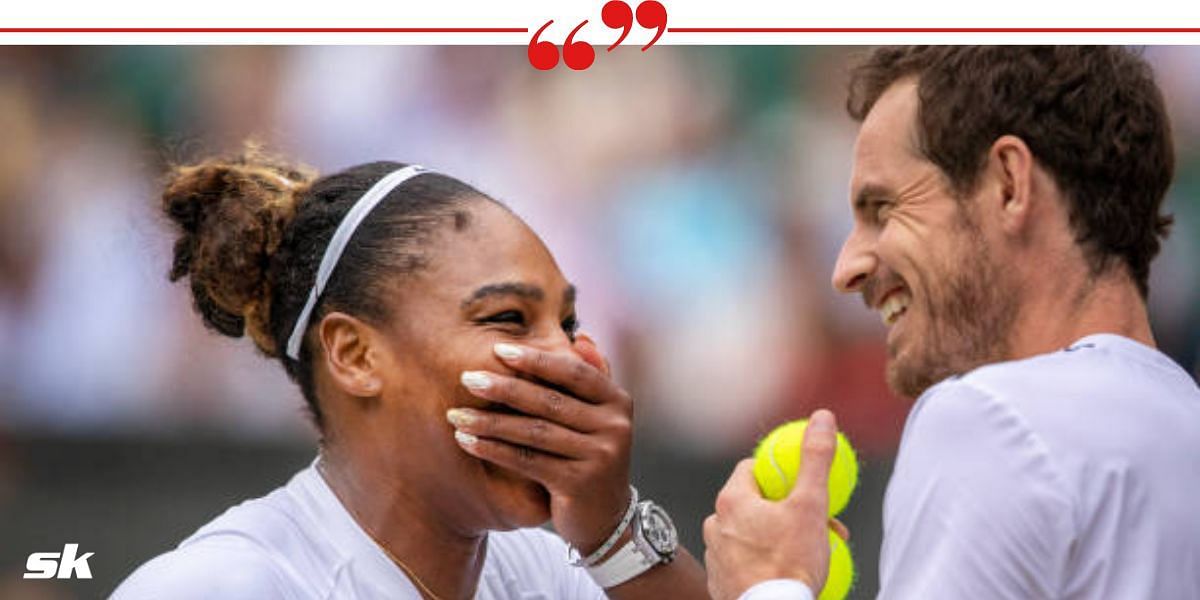 Serena Williams and Andy Murray played doubles together at the 2019 Wimbledon Championships.