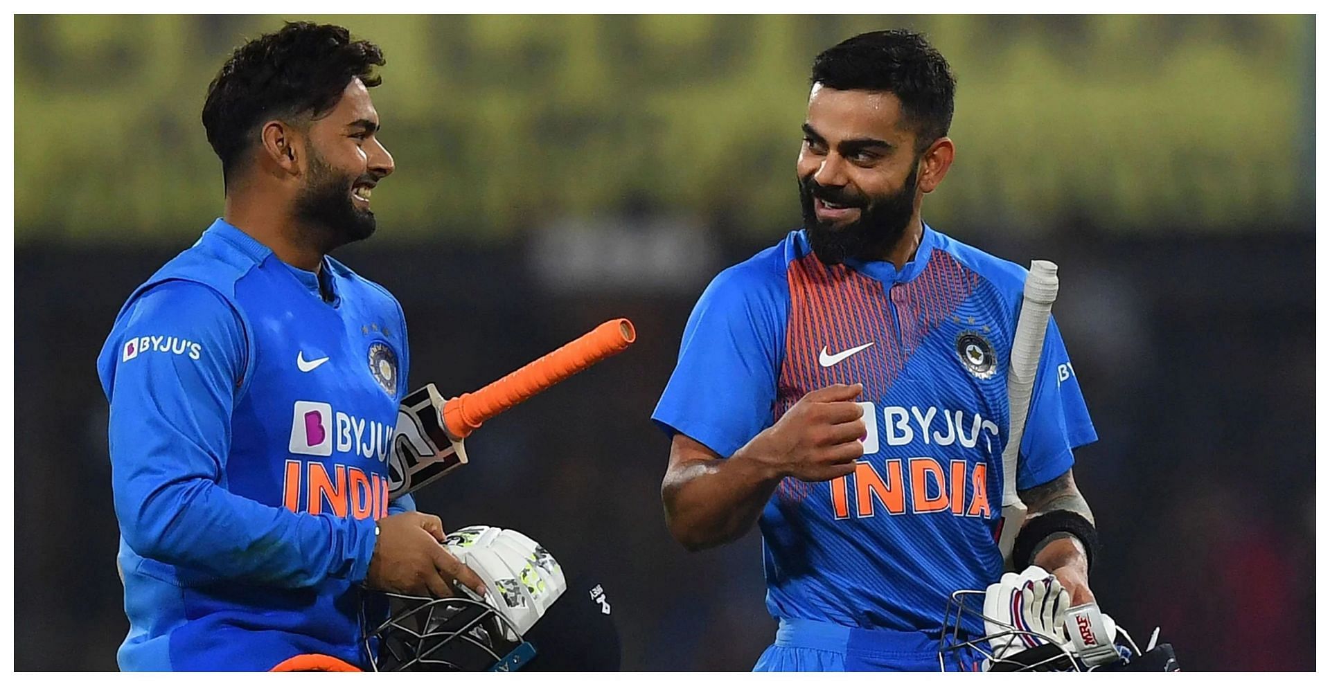 Rishabh Pant (L) and Virat Kohli (P.C.:Twitter)