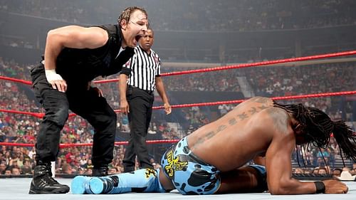 Ambrose, during his grueling bout against Kingston, back in 2013.