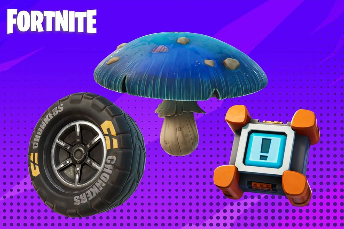 Fortnite How to bounce on a Crash Pad, Bouncy Slurpshroom, and Off