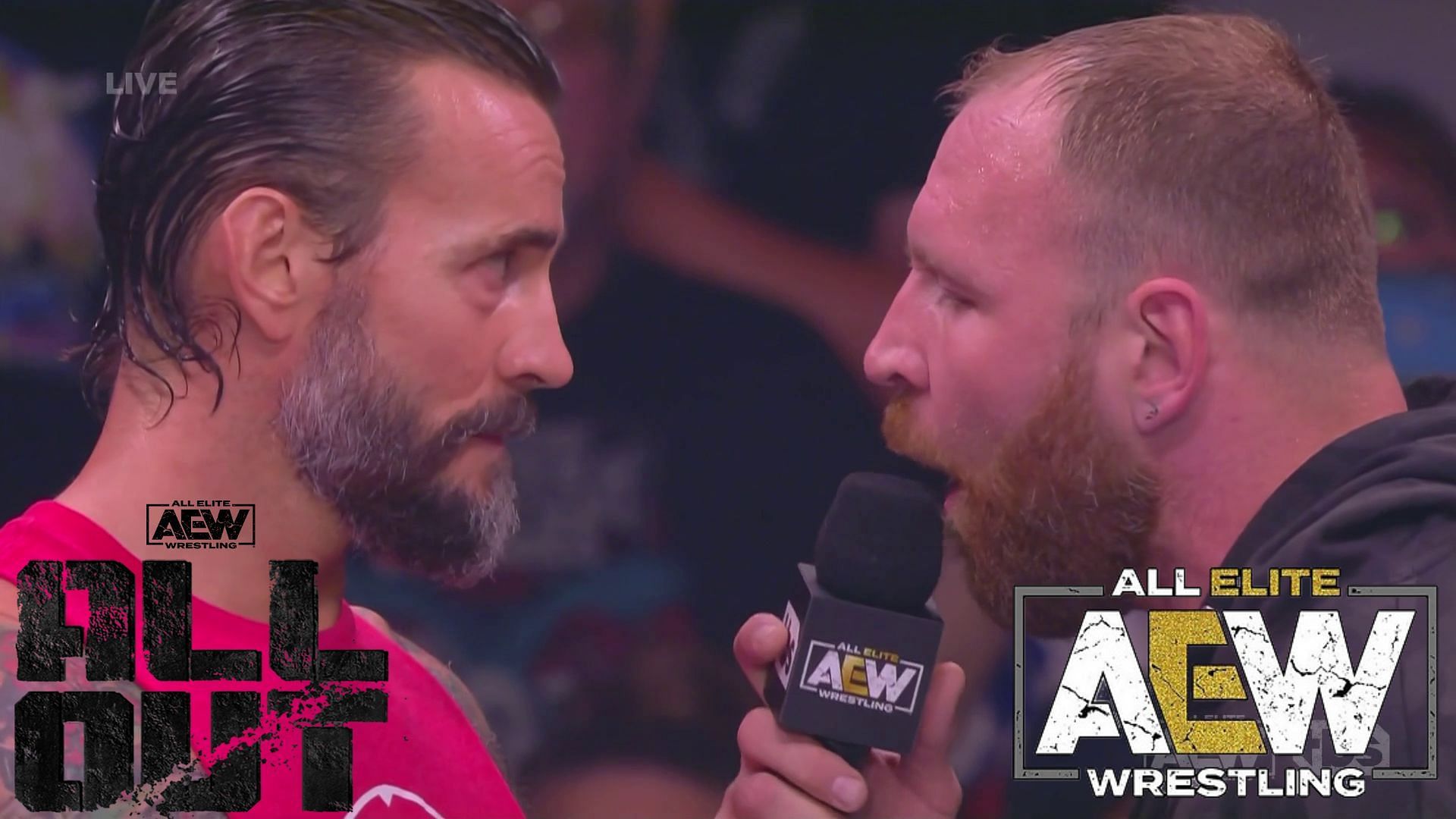 CM Punk and Jon Moxley during their clash on the latest AEW Dynamite.