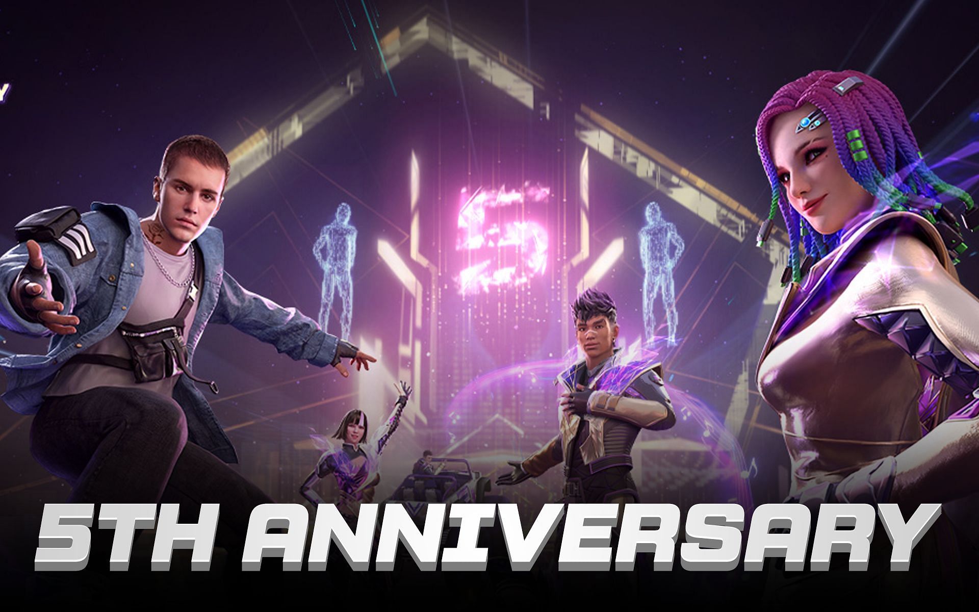 Events surrounding Free Fire&#039;s 5th Anniversary will start from tomorrow (Image via Sportskeeda)