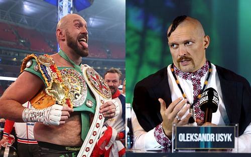 Tyson Fury (left) and Oleksandr Usyk (right) (Image credits Getty Images)