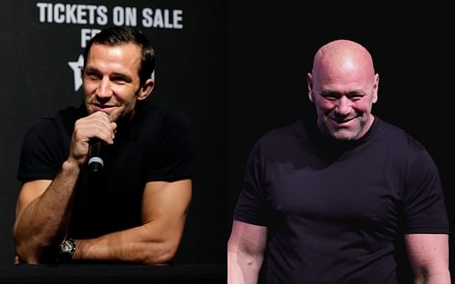 Luke Rockhold (left) and Dana White (right)