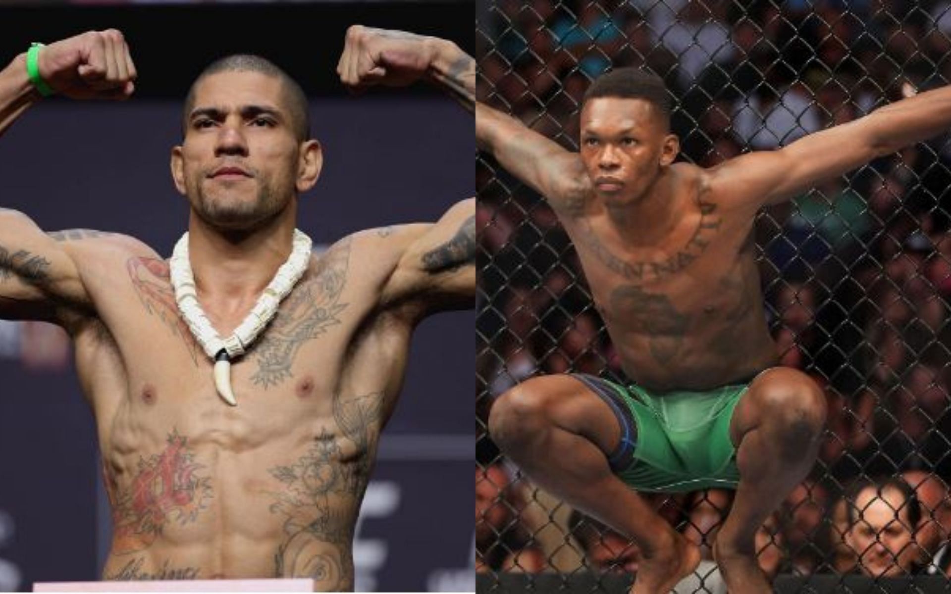 Alex Pereira (left) and Israel Adesanya (right) [Image credits- via Getty]