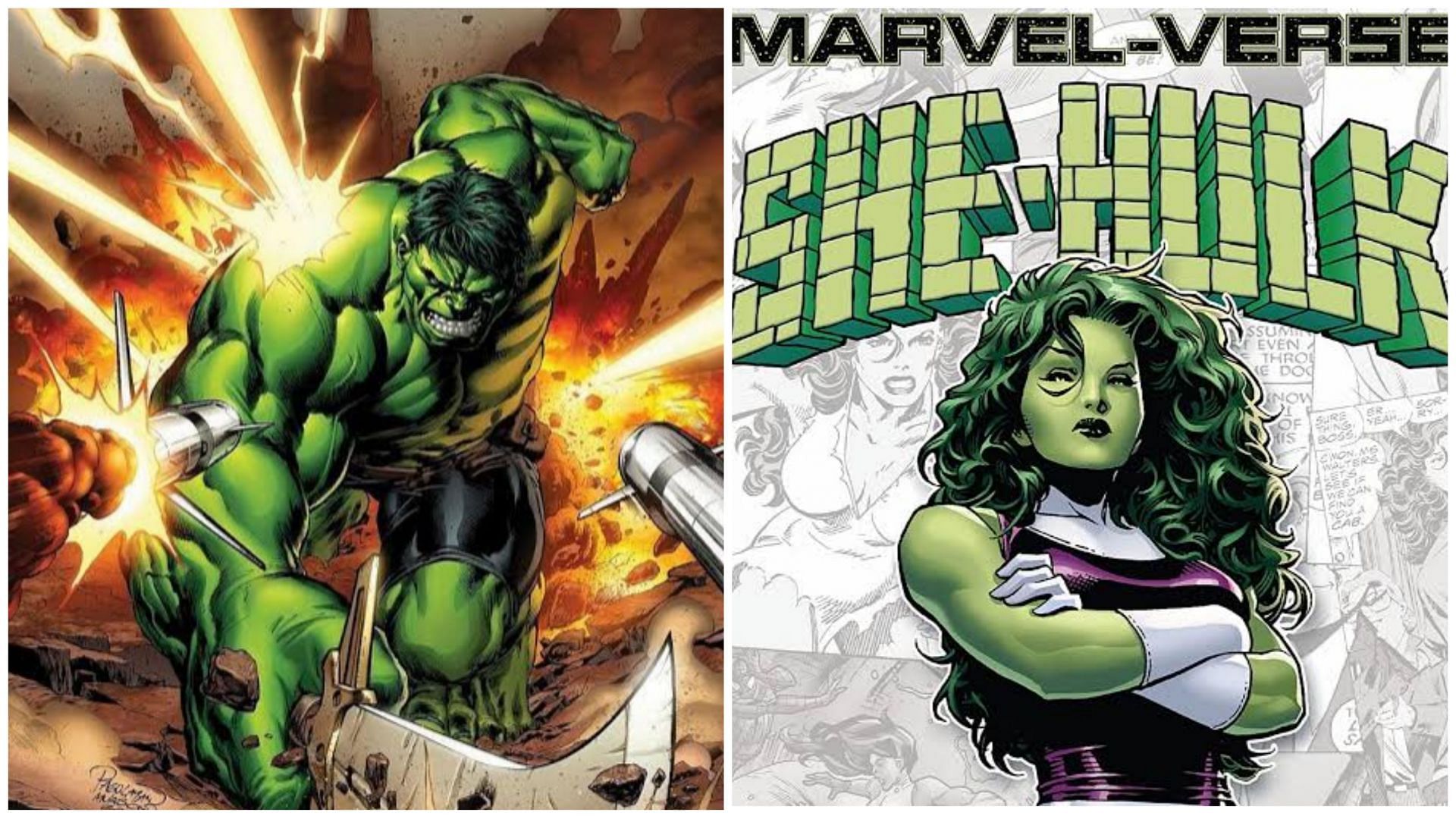 Hulk and Jennifer Walters (Images via Marvel Comics)