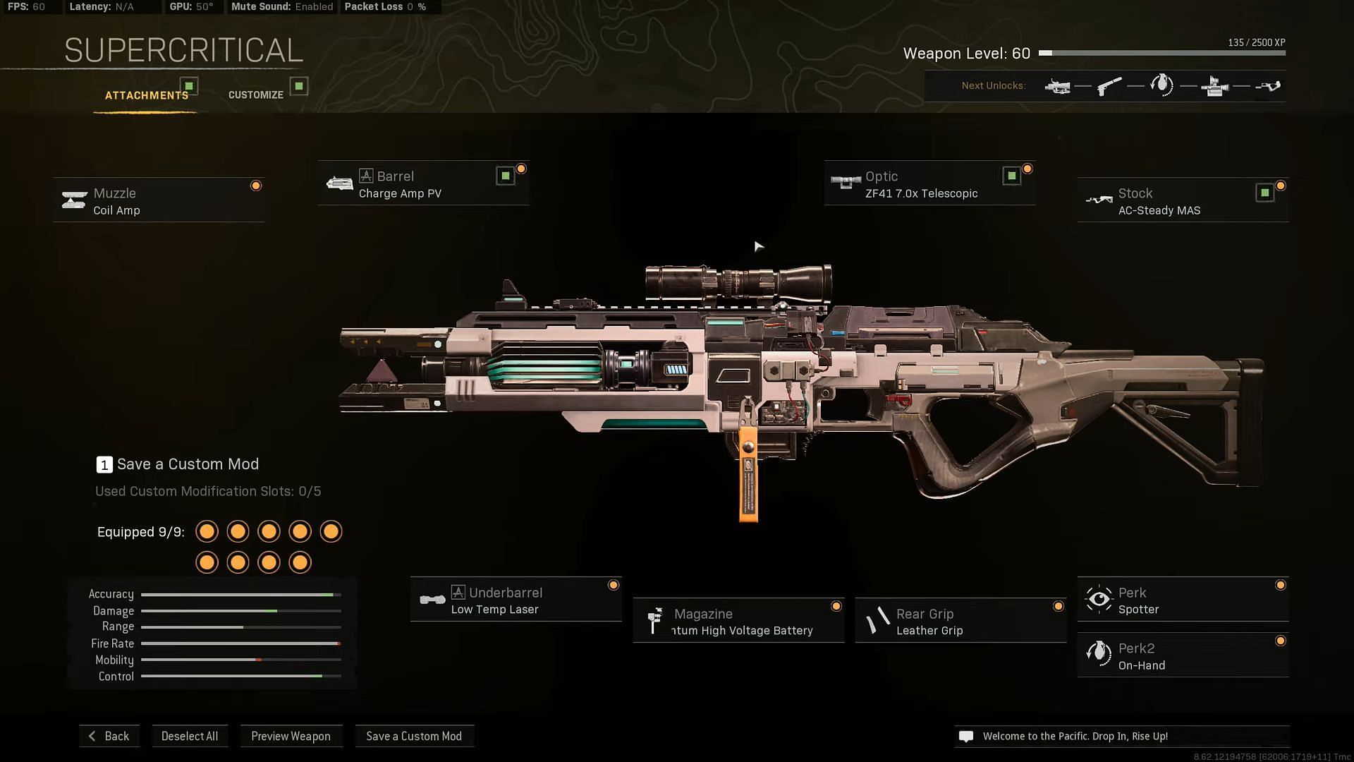 The Call of Duty Warzone EX1 Sniper loadout (Image via YouTube/Metaphor)