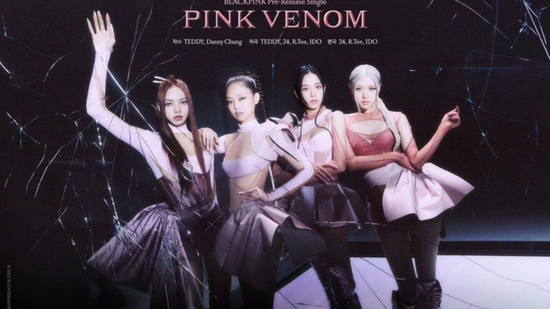 BLACKPINK pose for Pink Venom (Image via YG Entertainment)
