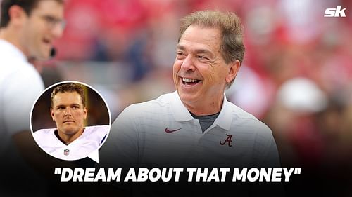 Nick Saban (Inset: Pat McAfee)