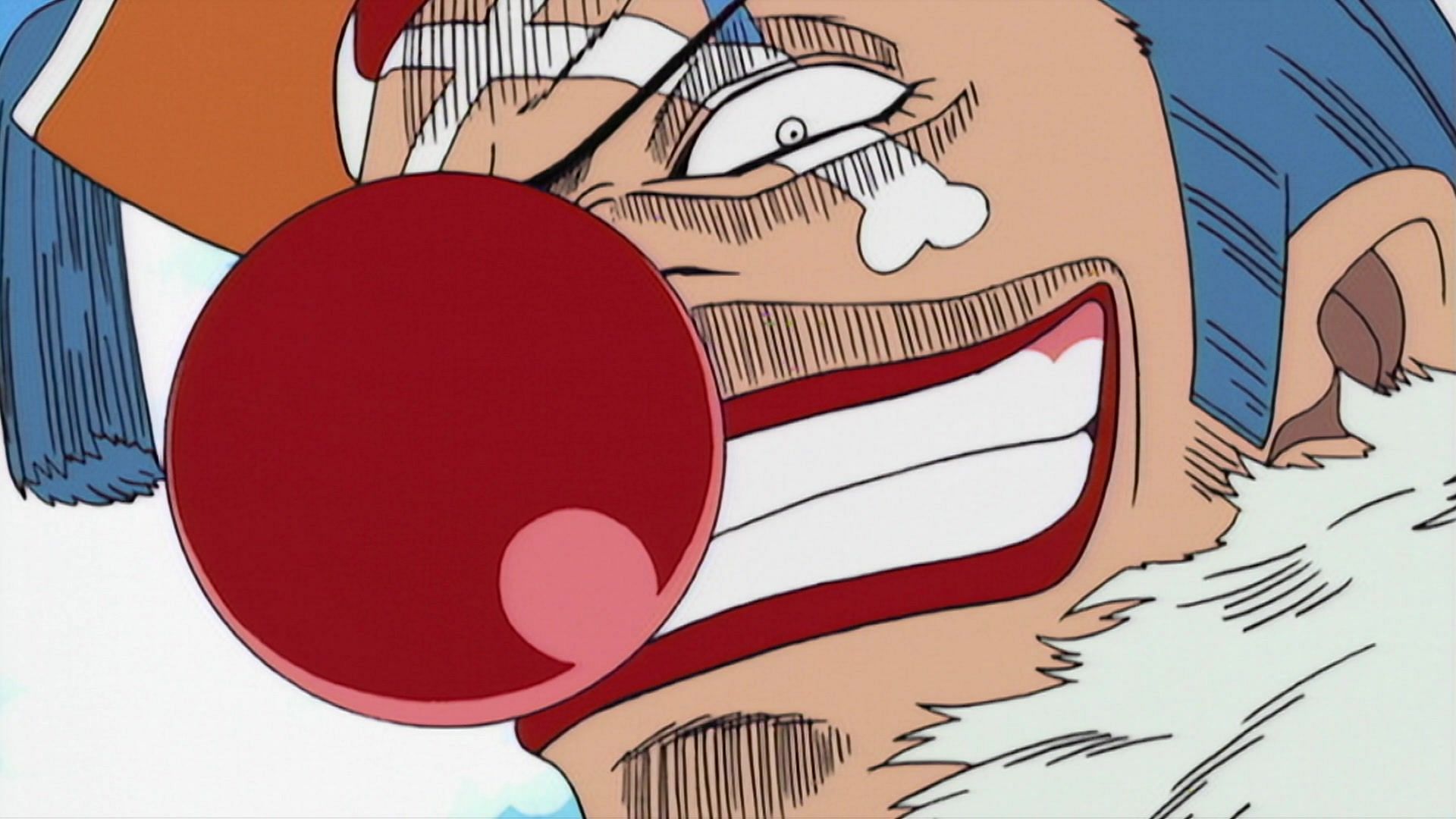 Buggy, as seen in One Piece&#039;s East Blue Saga (Image via Toei Animation, One Piece)
