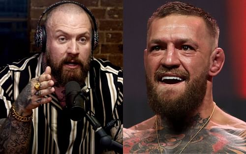 True Geordie (L) and Conor McGregor (R) [ Images credits: True Geordie Xtra /YouTube channel and Getty Images ]