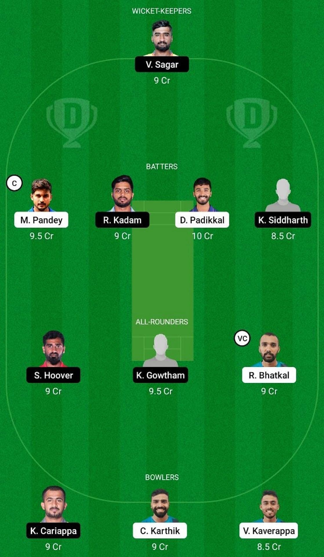 GMY vs SS Dream11 Fantasy Suggestion #2 - Maharaja T20 Trophy 2022.