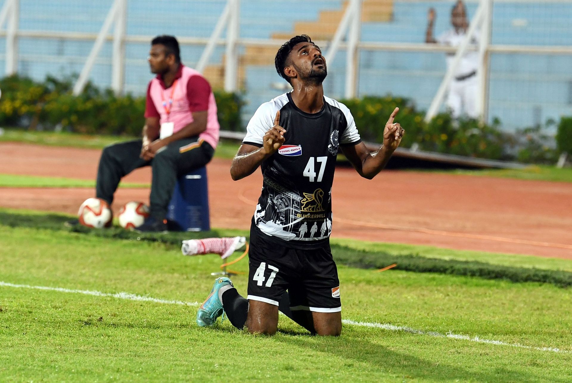 S.K. Faiaz celebrating his goal for Mohammedan SC against Jamshedpur FC. (Image Courtesy: Durand Cup)