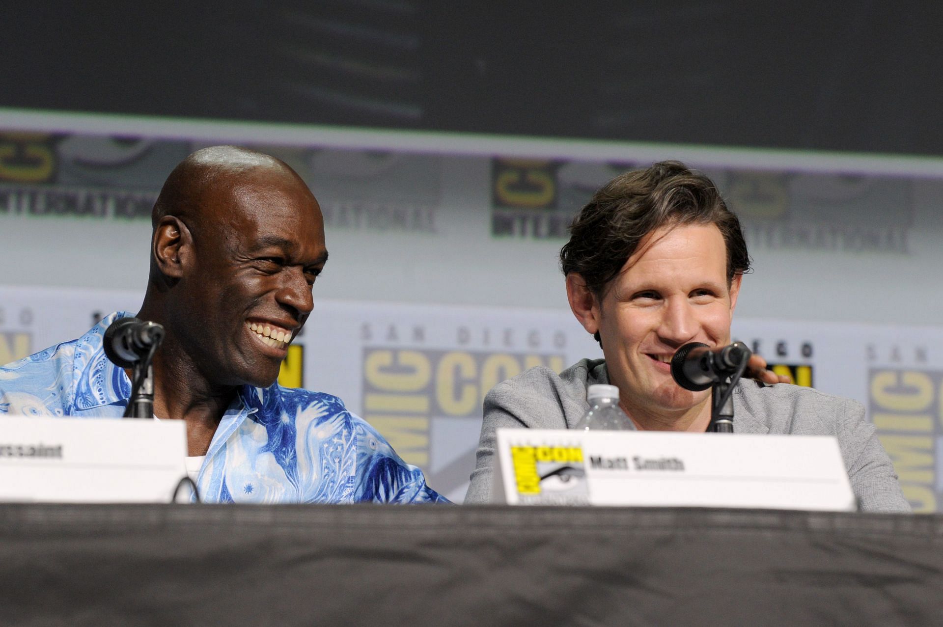 Steve Toussaint and Matt Smith at Comic-Con for House of the Dragon (Image via Getty)