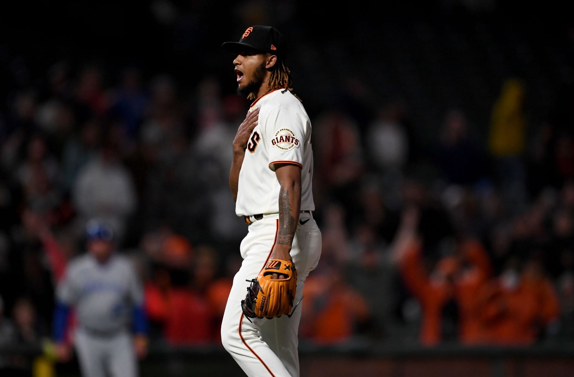 Camilo Doval shuts the door on the San Francisco Giants in the ninth.